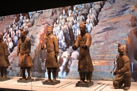 Ten lifesize Terracotta Warriors are on display as well as more than 180 artefacts